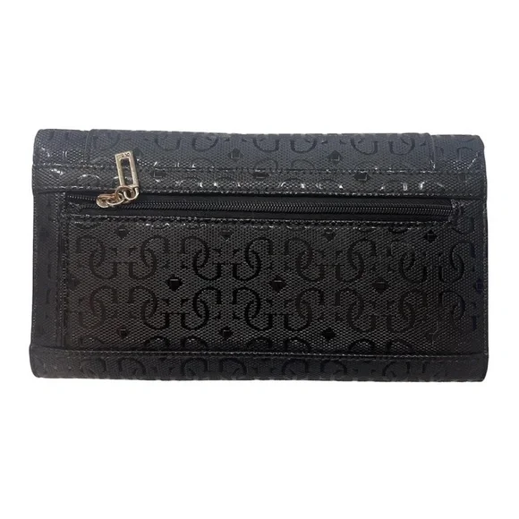 GUESS Black Monogram Logo Wallet - Picture 2 of 4